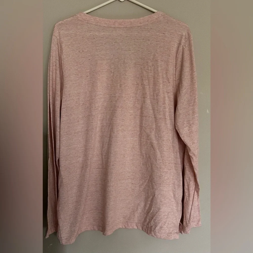 Falls Creek Size XL Light Blush V-Neck Sweater